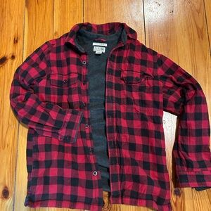 L. L. Bean Classic Red Black Men’s Flannel Jacket